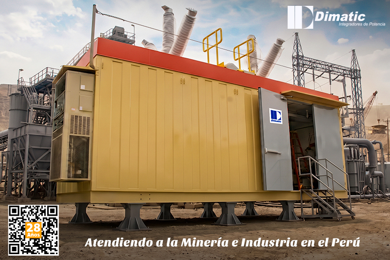 Fabricación de una sala eléctrica con subestación integrada para minería a más de 4,000 msnm